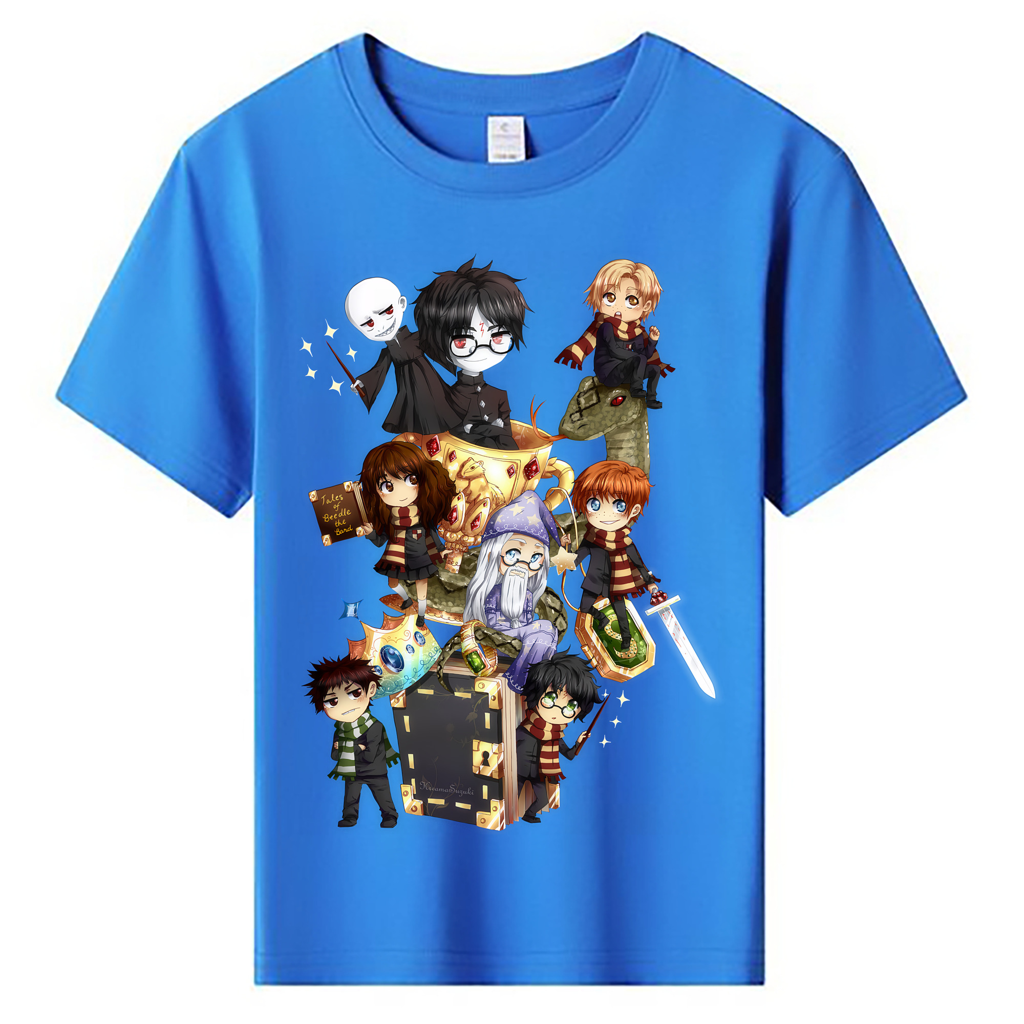 （画像用） Harry Potter ハリー・ポッターシリーズ 綿100％キッズTシャツ（フロントプリント）